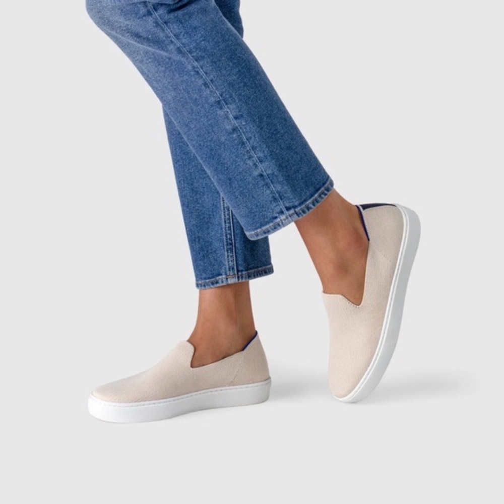 Rothy’s Slip on Sneakers Sand 8